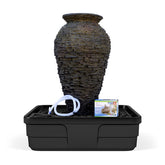 Photo of Aquascape Stacked Slate Urn Fountain Kits  - Aquascape USA